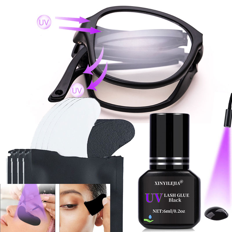 Eyelash Extension With Glasses - UV Koruyucu Gözlük UV Kirpik Tutkal