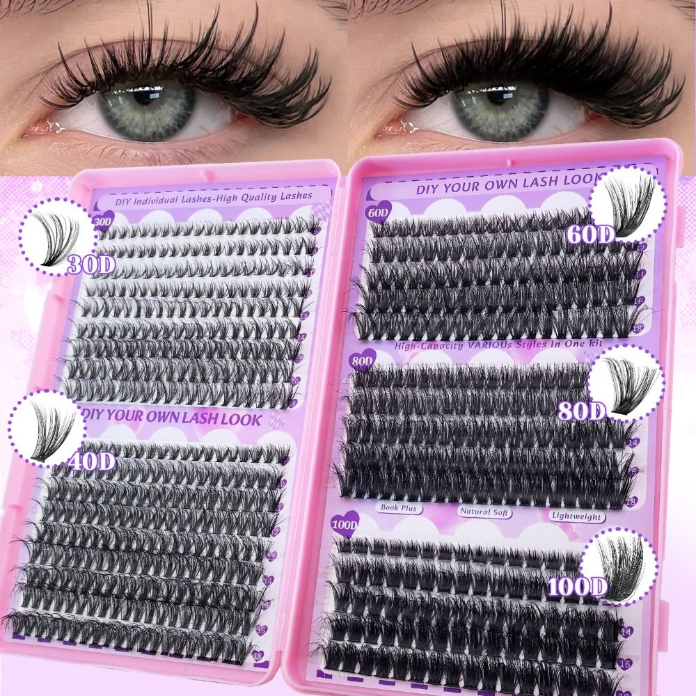 Faux Mink Lash - 9-18mm Uzunlukta Takma Kirpikler Yapıştırıcı ve