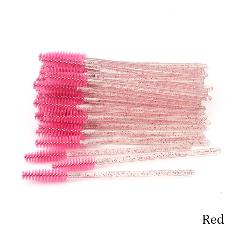 Eyelash Extension Vendor - 50 Adet Tek Kullanımlık Kirpik Fırçası,
