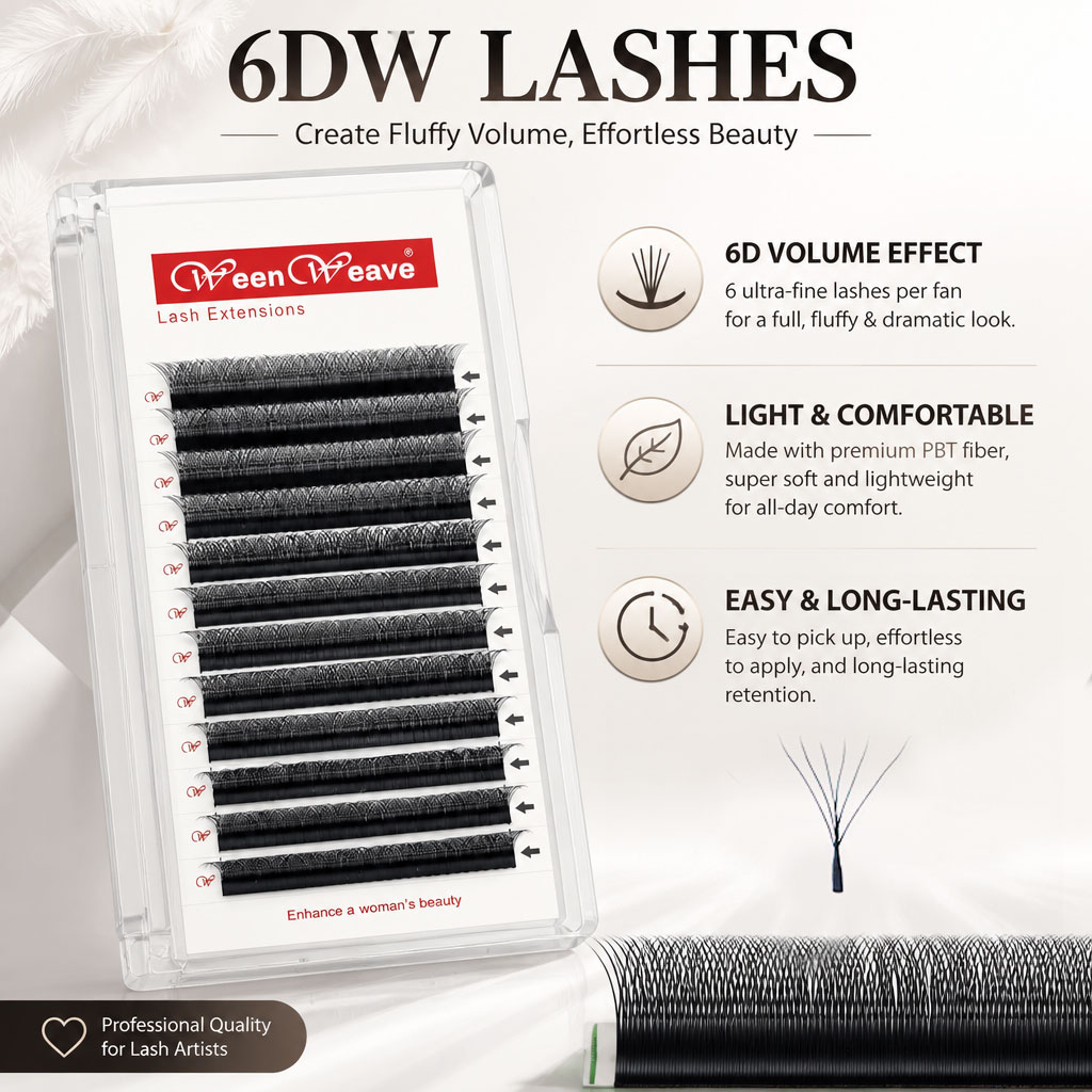 Eyelash Extension Logo - WeenWeave 6D W Stili Kirpik Ekstensiyon