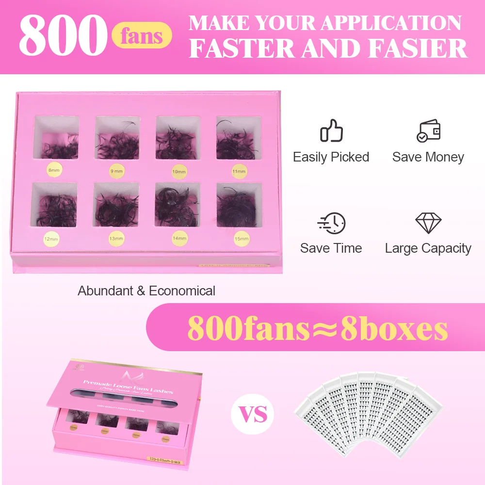 MAYOOC 800Fans Gevşek Yelpaze  - Eyelash Extension Logo incelemesi ve fiyatı