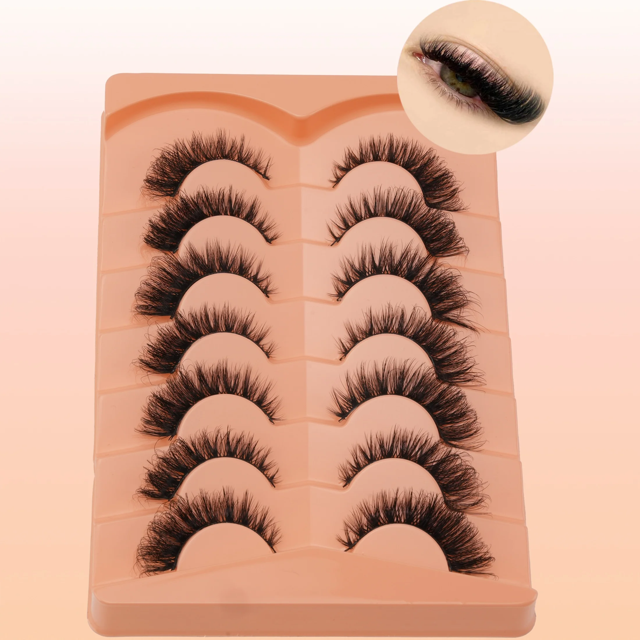 7 Çift Yumuşak, Hafif ve Dolgu - Faux Mink Lash incelemesi ve fiyatı
