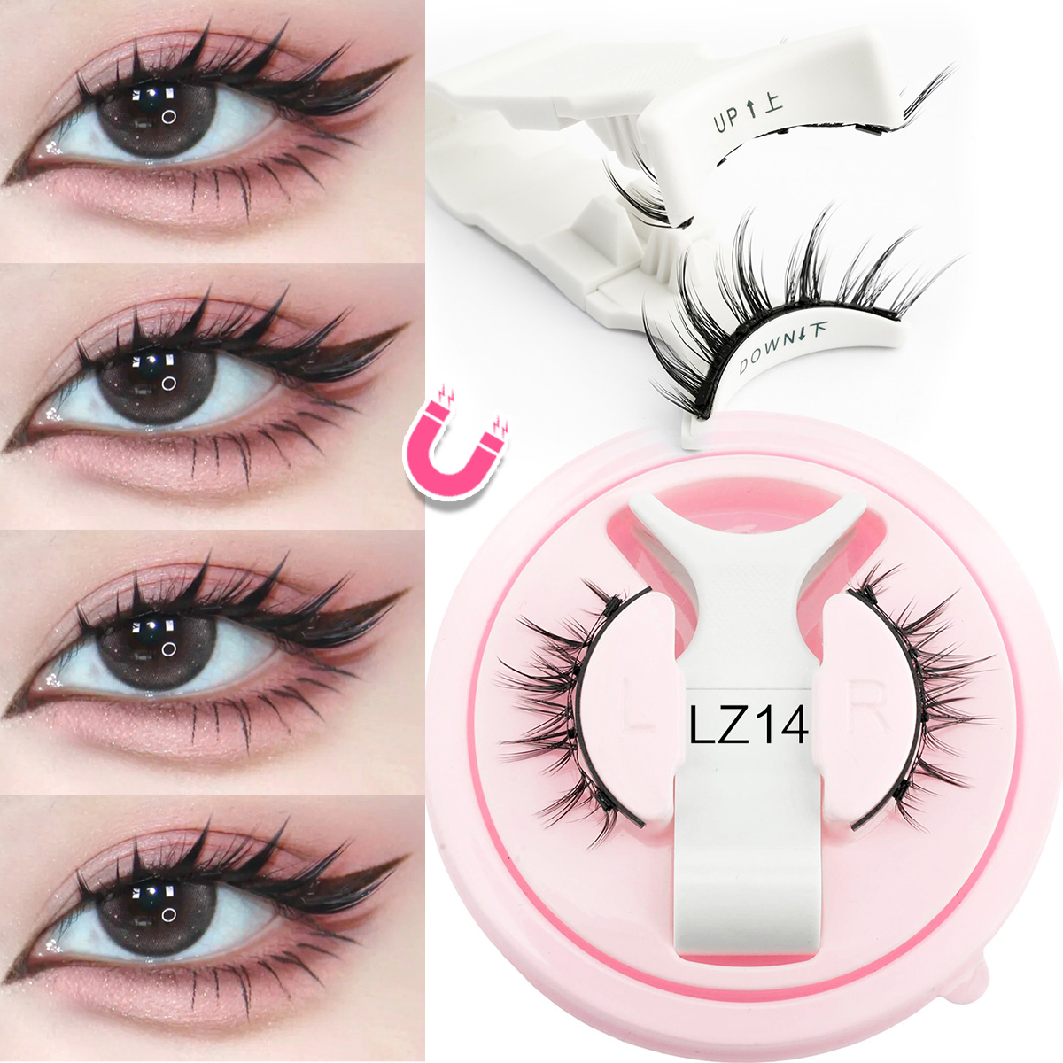 Yeni 1 Çift Manyetik Kirpikler - Faux Mink Lash incelemesi ve fiyatı