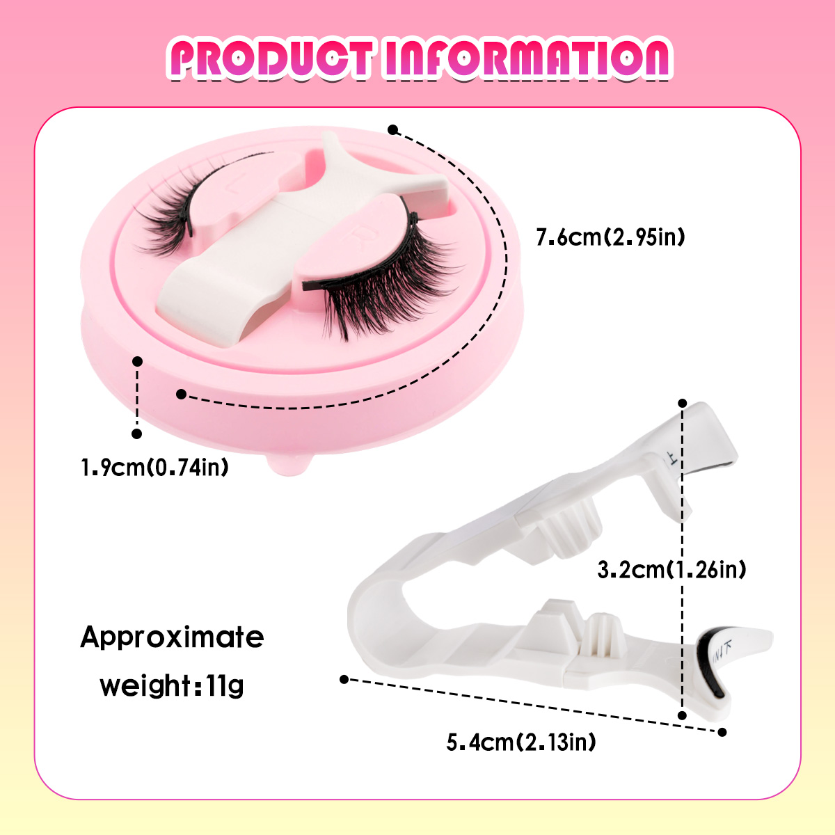 Yeni 1 Çift Manyetik Kirpikler - Faux Mink Lash incelemesi ve fiyatı