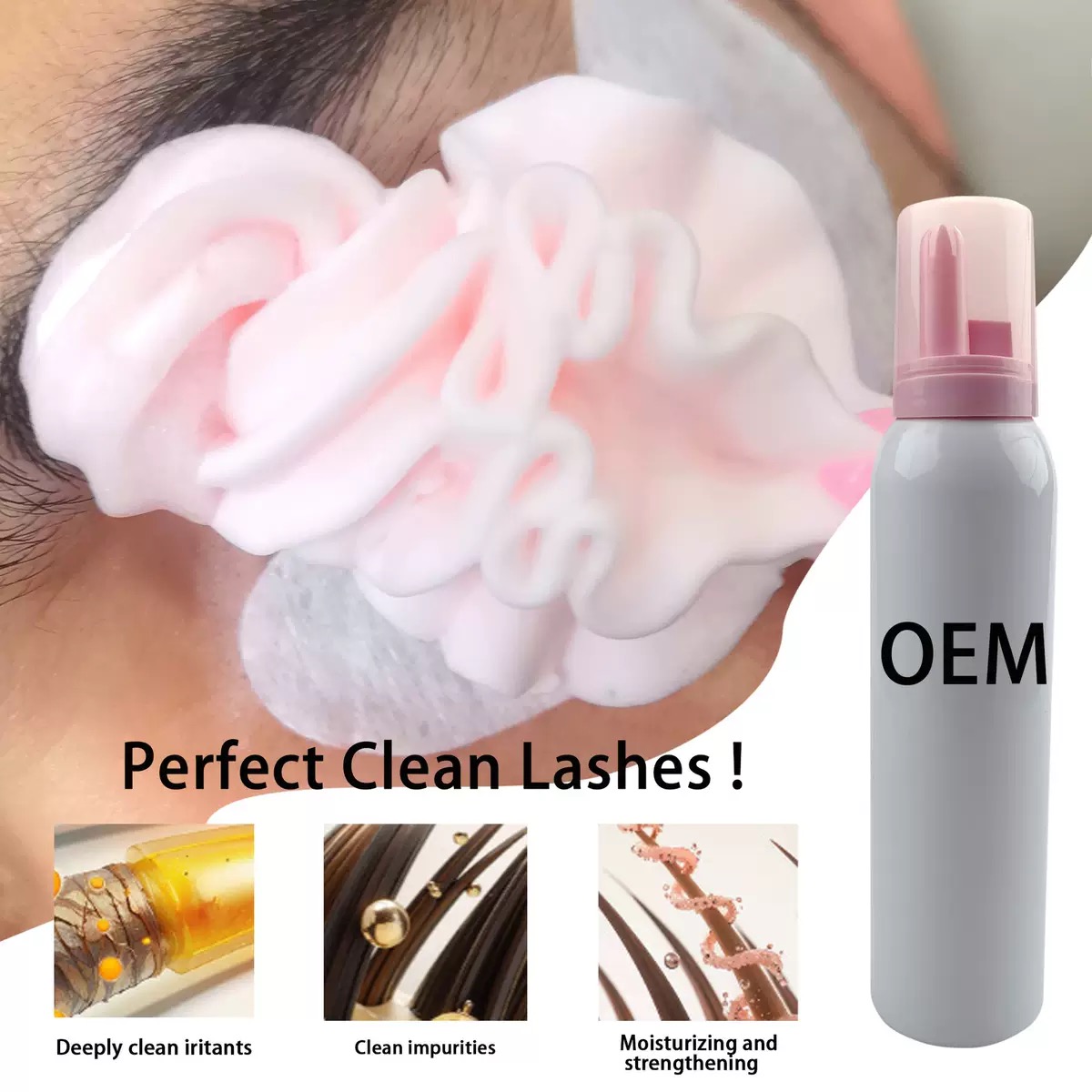 Fabrika Toptan Özel 100ml Şant - Eyelash Extension Logo incelemesi ve fiyatı